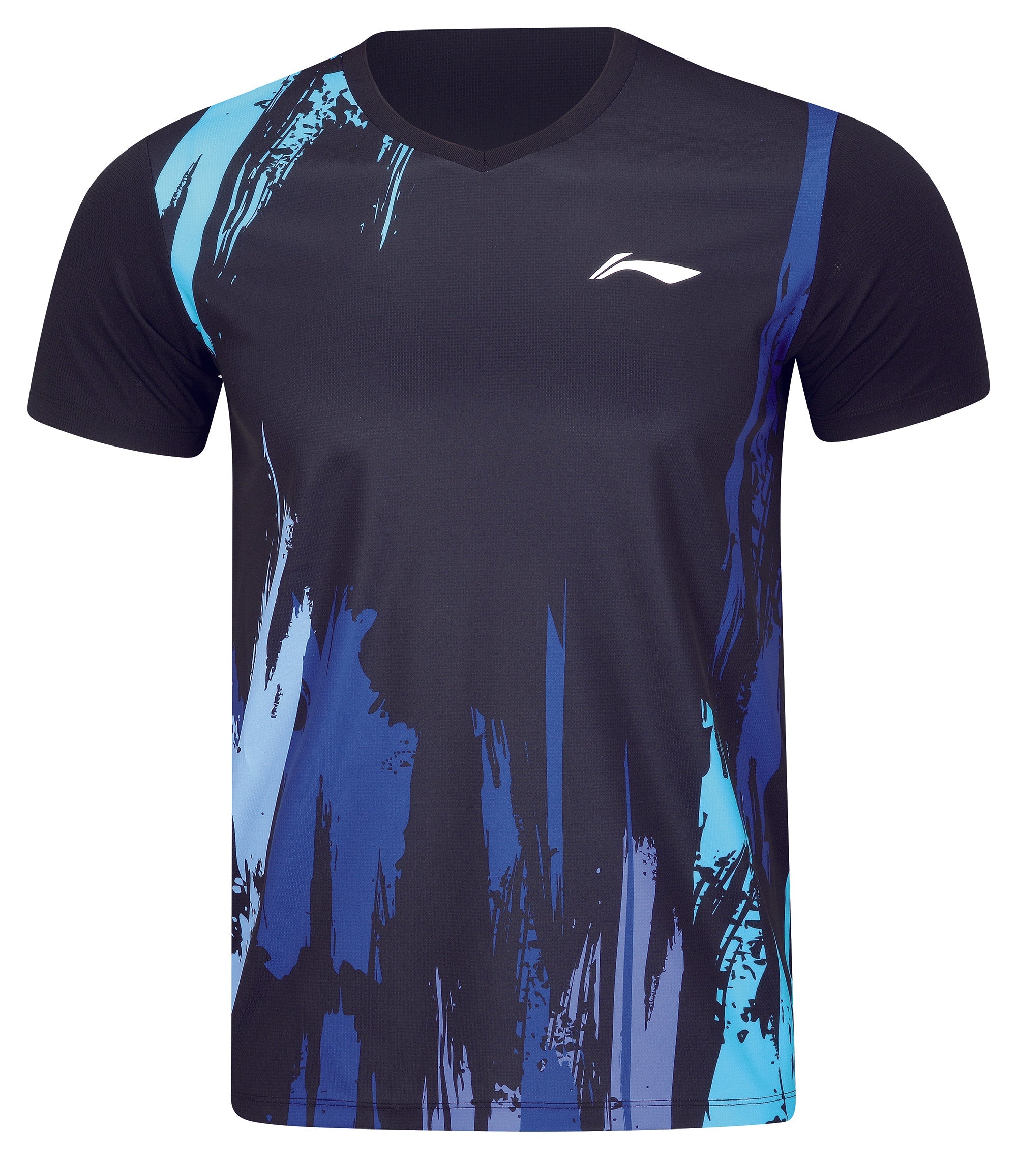 Badminton Top - Unisex - Competition Top - Black with Leics PC front logo
