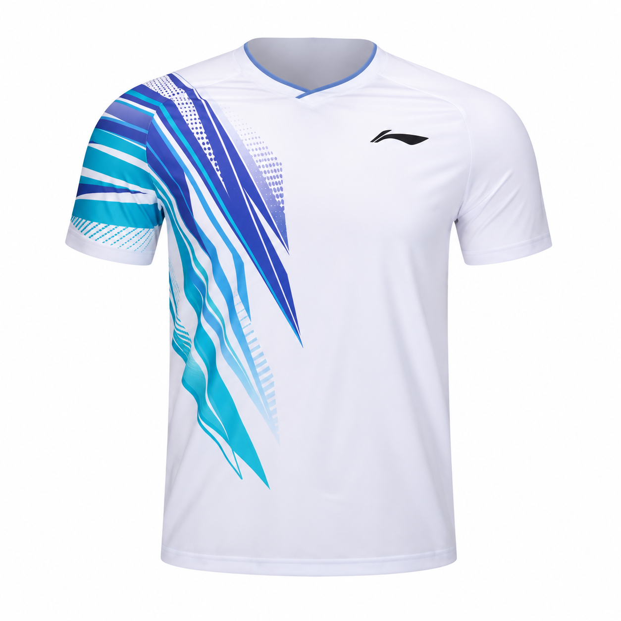 Badminton Shirt - Standard White with Leics PC front logo