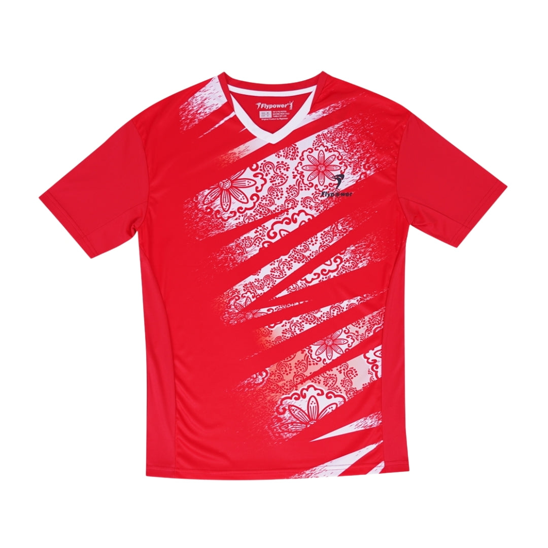 Red Flypower Hrusangkali Olympic unisex badminton jersey