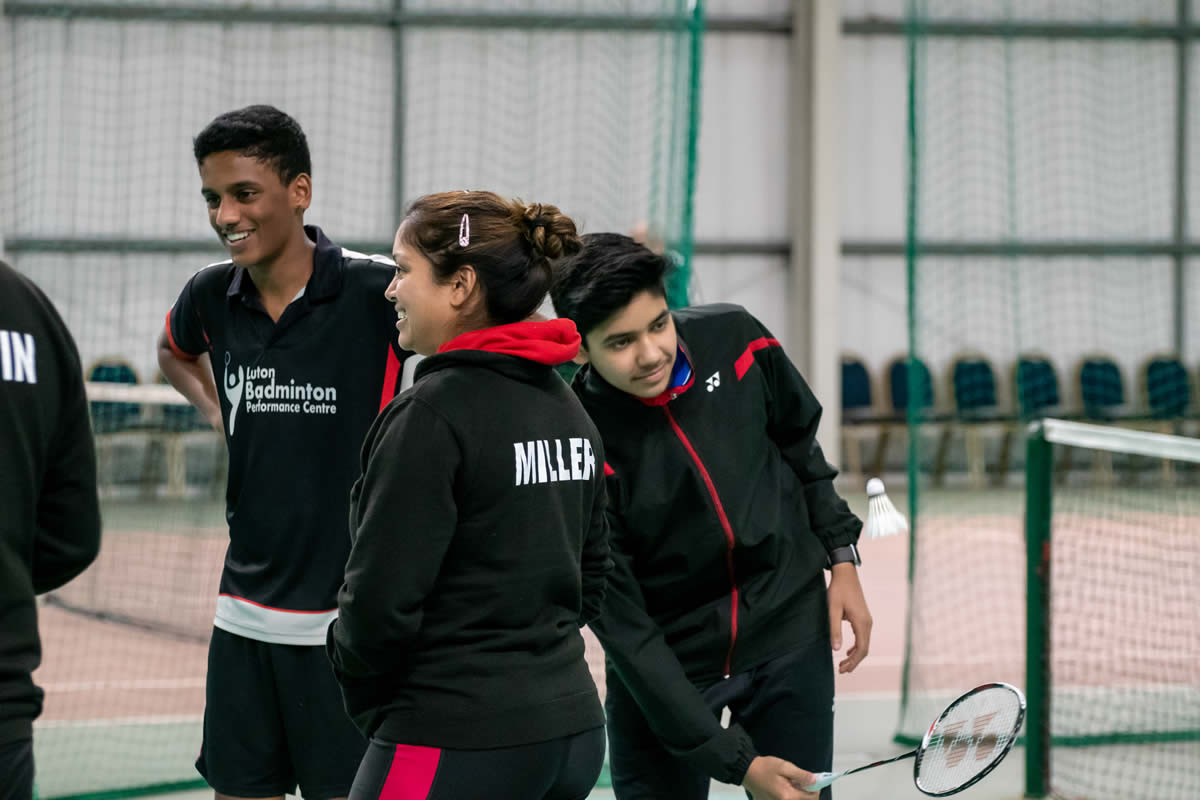 Badminton training at Rayappan Badminton Academy